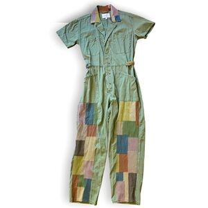 Pistola coverall - army with embroidered patches Large